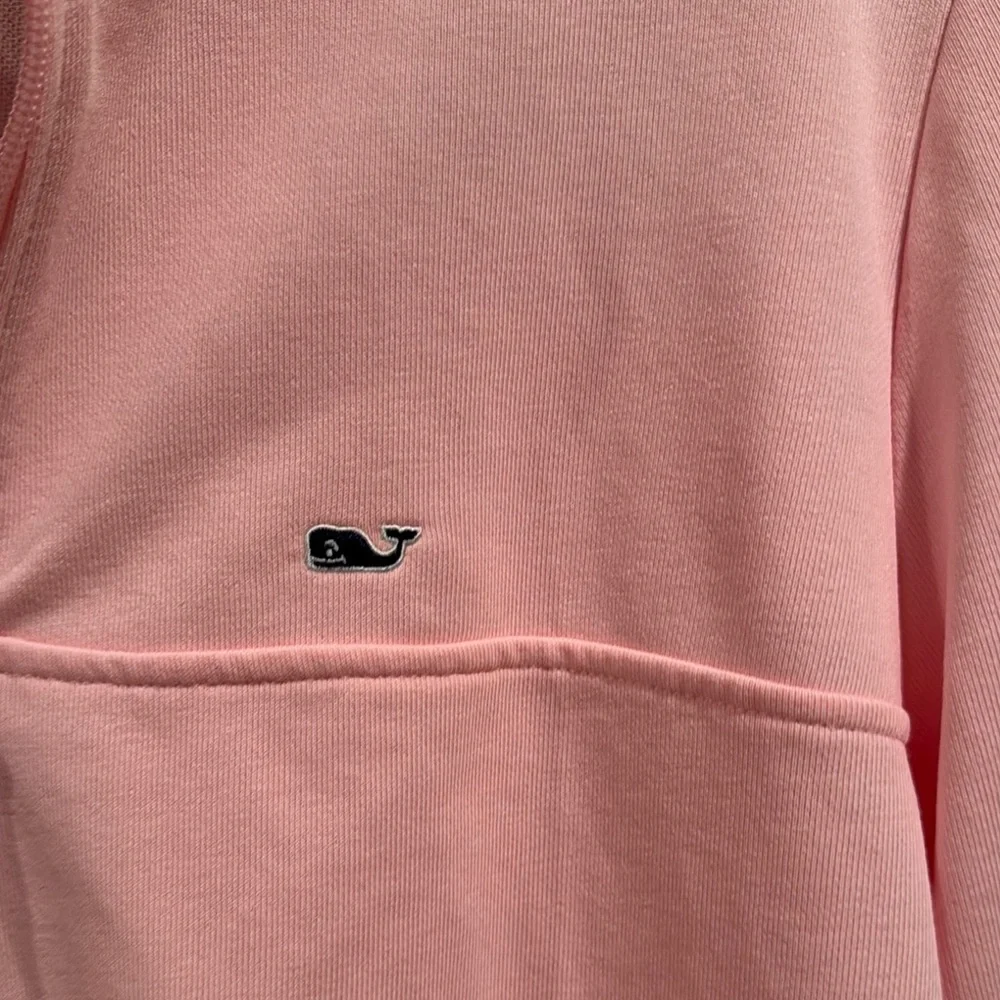 Vineyard Vines Pink Quarter-Zip Pullover - Picture 3 of 4
